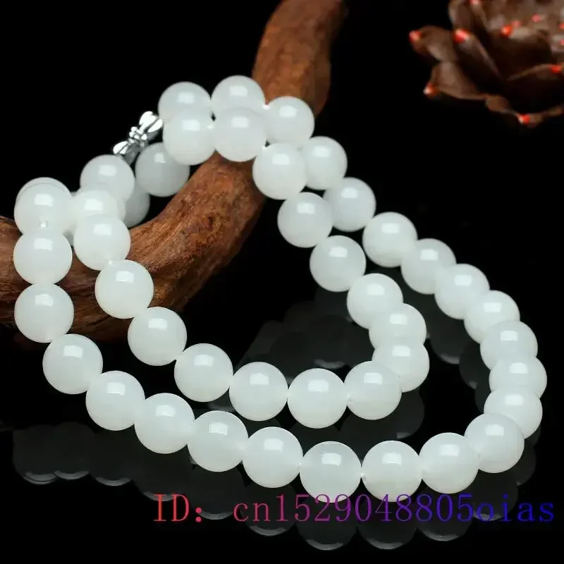 Beading - Белый нефрит бусы из бисера натуральные