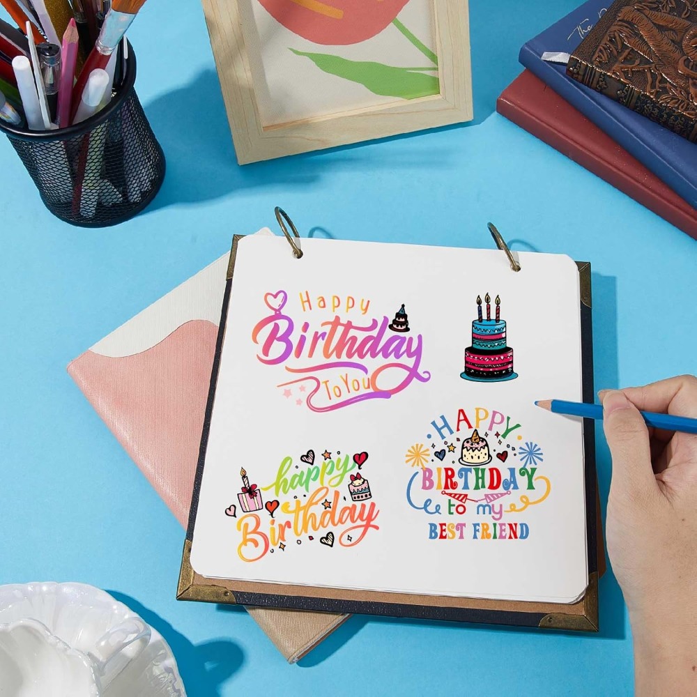 Прозрачные штампы с днем рожде – обзор и цена Clear Silicone Stamps For Card Making